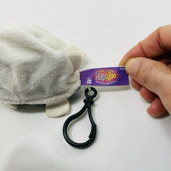 Jay Play Flipazoo Flip Dog Plush Clip Toy Reversible Puppy Bag Backpack Hang Kid - Picture 10 of 10